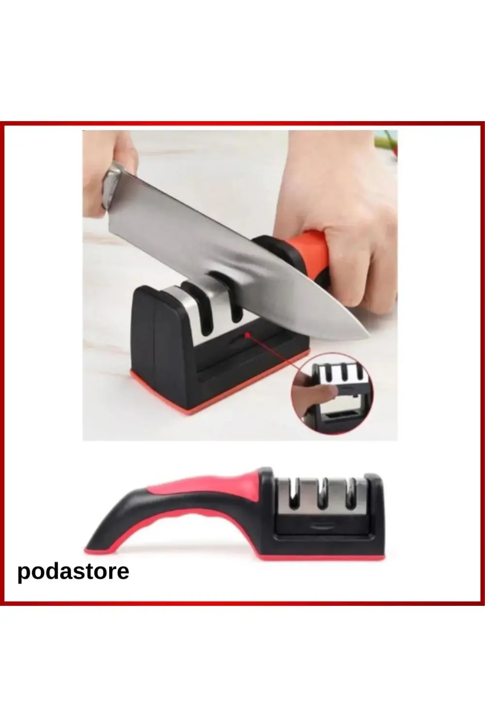 3 Açılı Pratik Bıçak Bileyici – Şeflere Yakışır Keskinlik!