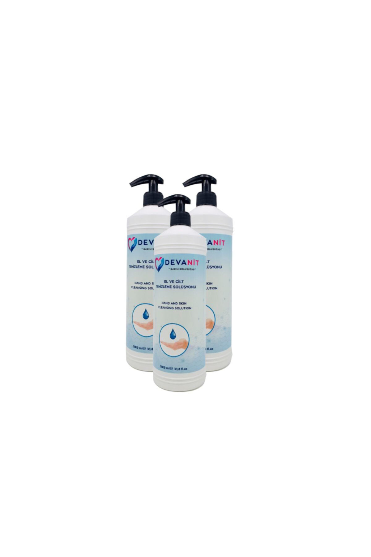 Aşk-İ Sermest 3 Adet. 1000 Ml Solüsyon. Devanit Dezenfektan-El Temizleme Jeli