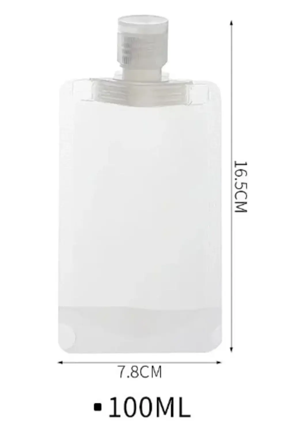 3 Adet 100ml Krem Şampuan Kabı Tekrar Kullanılabilir Set Seyahat