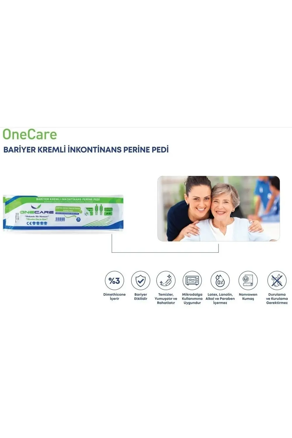 3 Adet 50'li Bariyer Kremli Inkontinans Perine Pedi Özel Ihtiyaçl