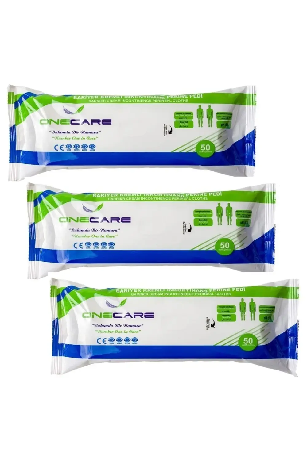 3 Adet 50'li Bariyer Kremli Inkontinans Perine Pedi Özel Ihtiyaçl