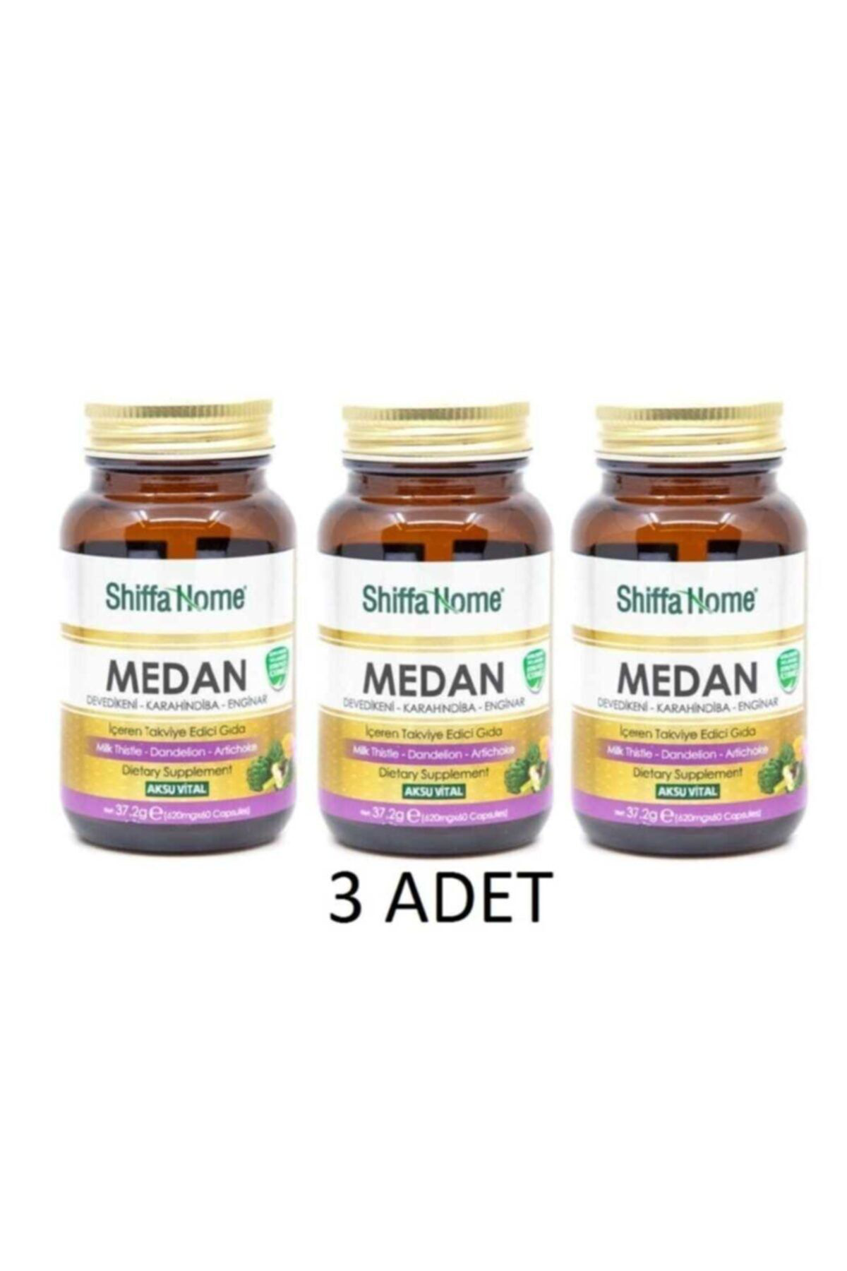 3 Adet Aksuvital Medan (deve Dikeni-enginar) 60*3