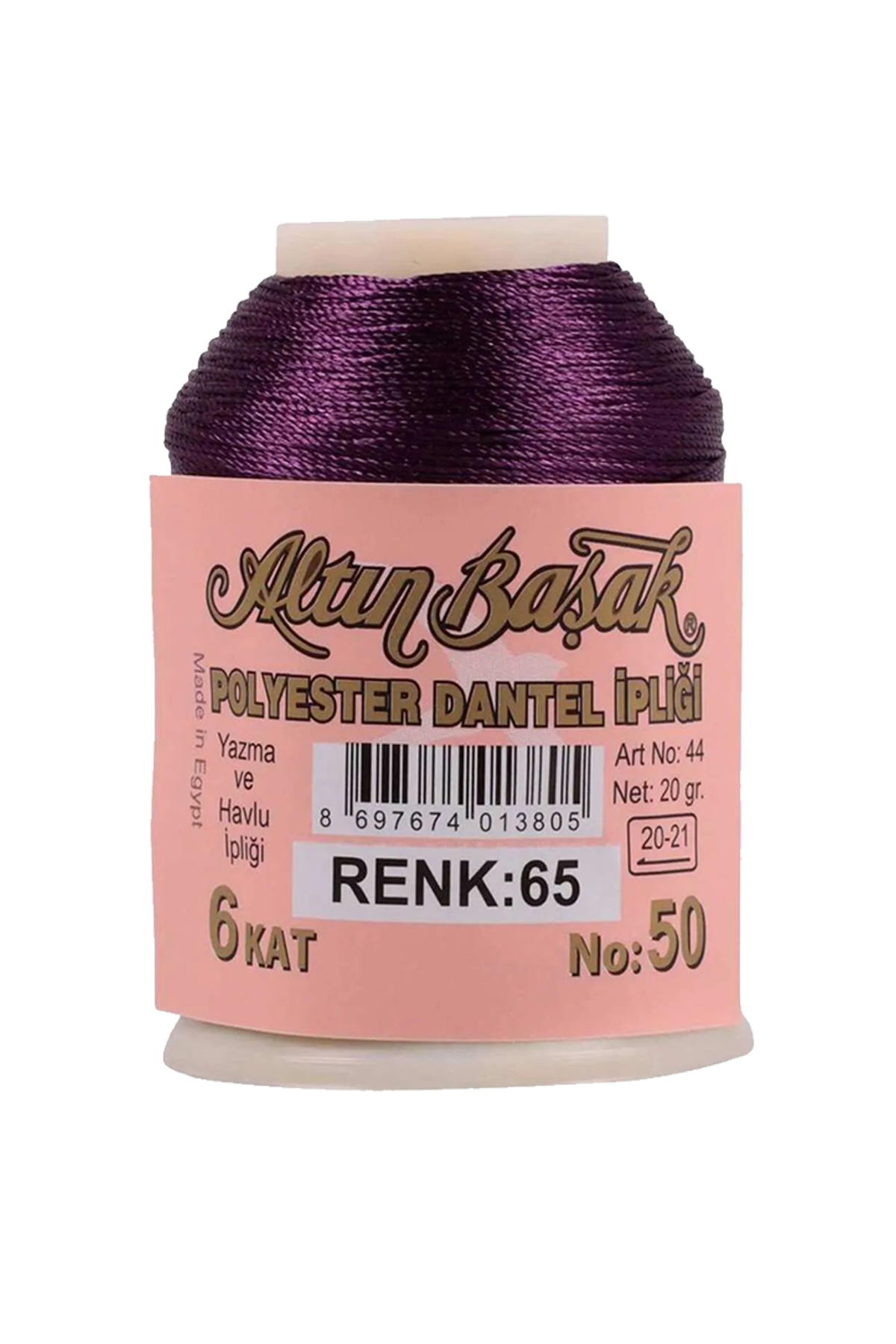 3 Adet Altınbaşak Oya ve Dantel İpi 20 gr - No: 065