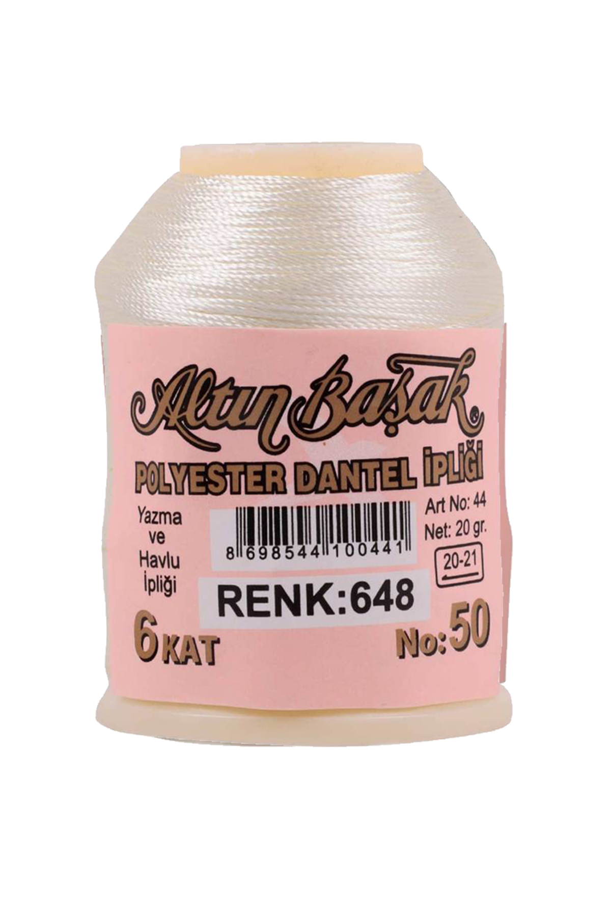 3 Adet Altınbaşak Oya ve Dantel İpi 20 gr - No: 648