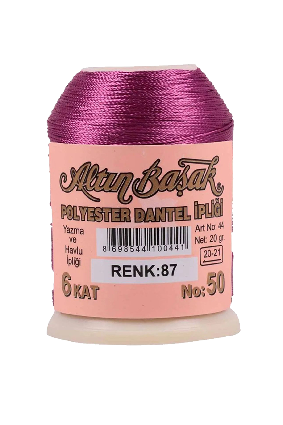 3 Adet Altınbaşak Oya ve Dantel İpi 20 gr - No: 087