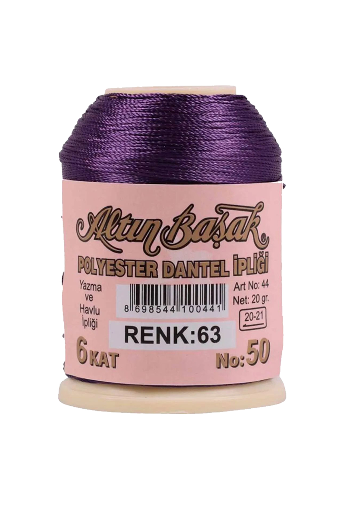 3 Adet Altınbaşak Oya ve Dantel İpi 20 gr - No: 063