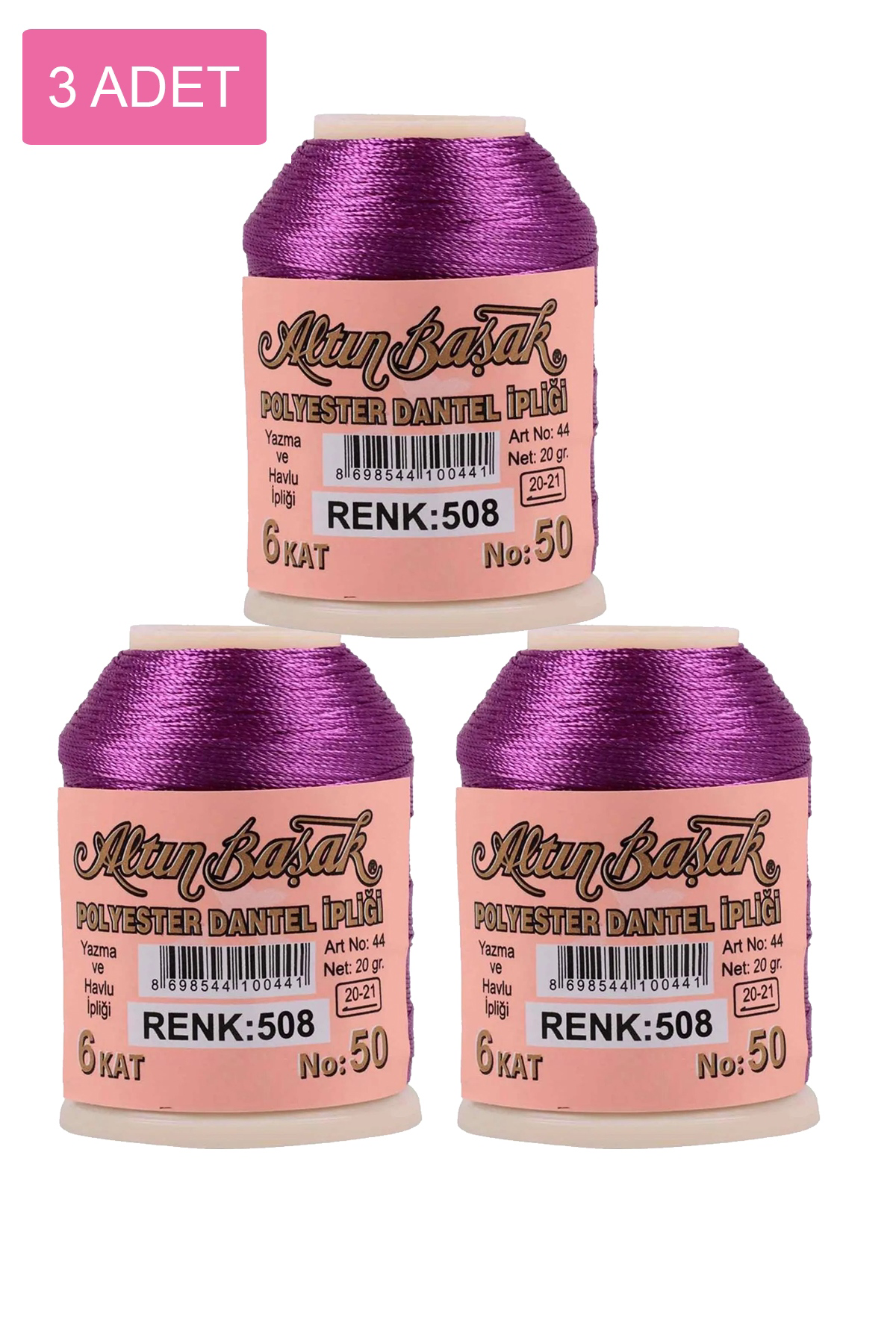 3 Adet Altınbaşak Oya ve Dantel İpi 20 gr - No: 508 Fiyatı, Yorumları ve Özellikleri