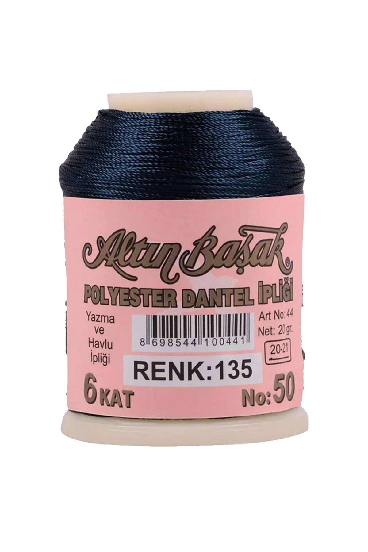 3 Adet Altınbaşak Oya ve Dantel İpi 20 gr - No: 135