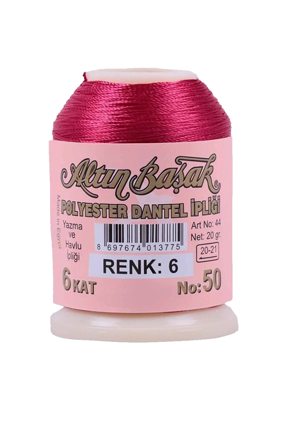 3 Adet Altınbaşak Oya ve Dantel İpi 20 gr - No: 006