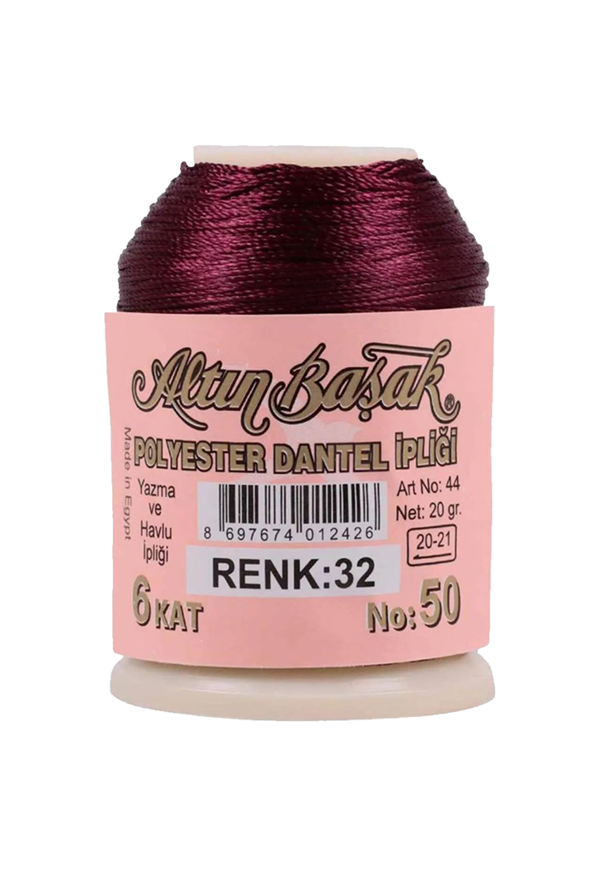 3 Adet Altınbaşak Oya ve Dantel İpi 20 gr - No: 032