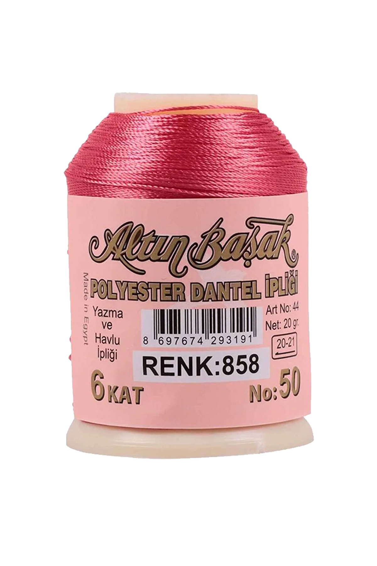 3 Adet Altınbaşak Oya ve Dantel İpi 20 gr - No: 858