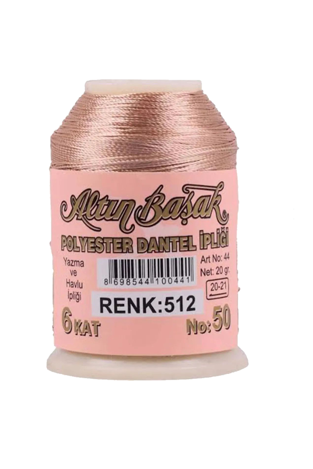 3 Adet Altınbaşak Oya ve Dantel İpi 20 gr - No: 512