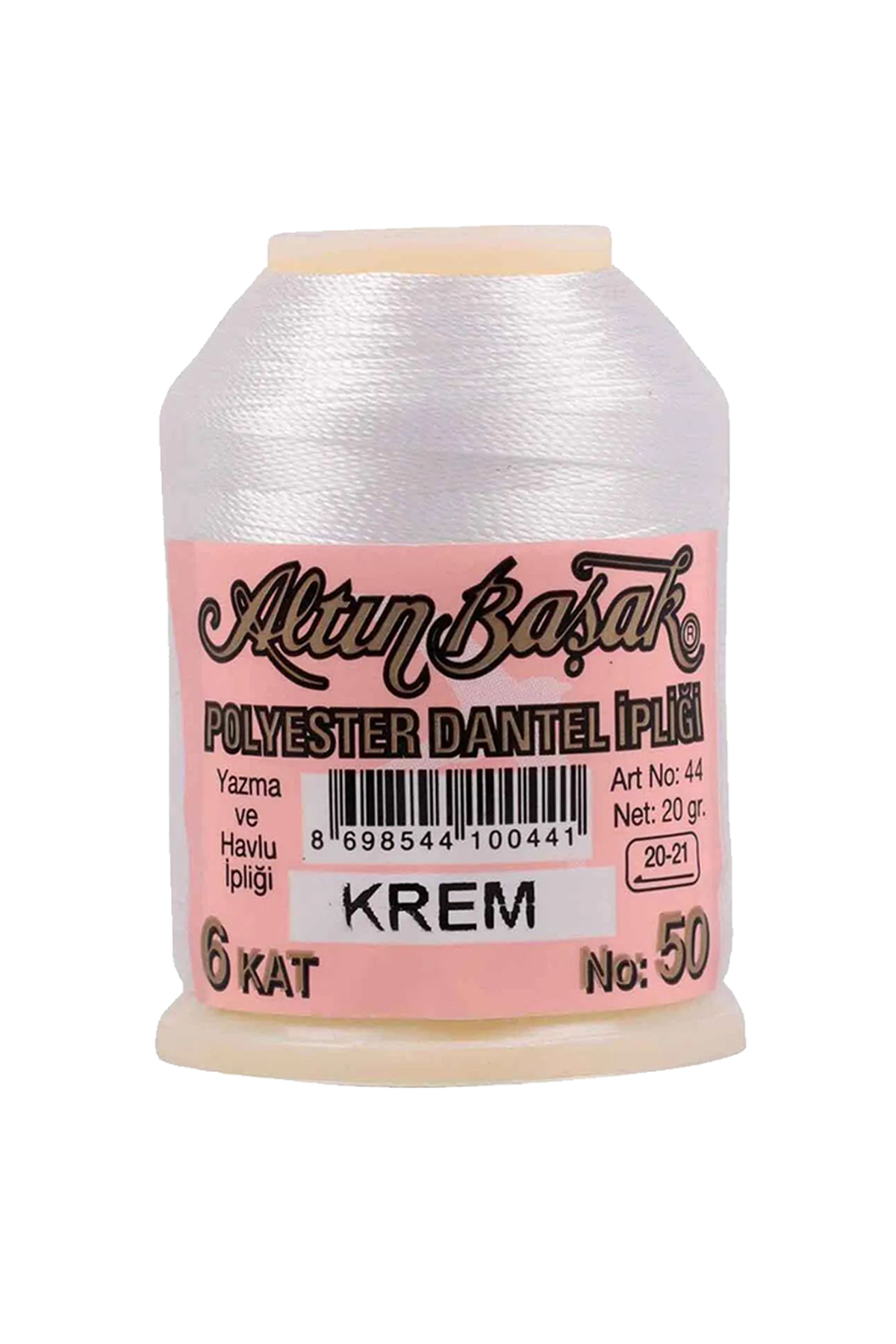 Just Cheap Store 3 Adet Altınbaşak Oya Ve Dantel İpi 20 Gr - No: Krem