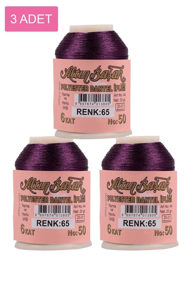 3 Adet Altınbaşak Oya ve Dantel İpi 20 gr - Royaleks No: 065 Fiyatı, Yorumları ve Özellikleri