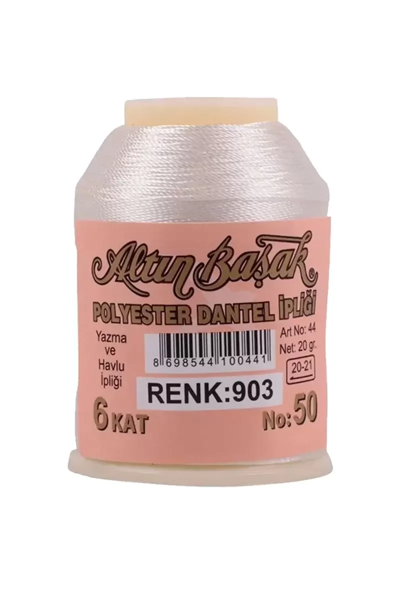 3 Adet Altınbaşak Oya ve Dantel İpi 20 gr - Royaleks - No: 903 - 