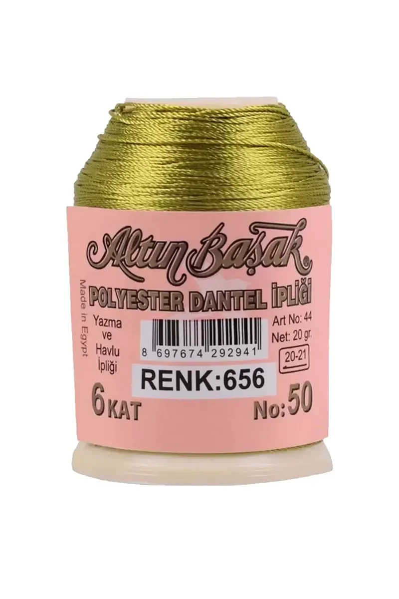 3 Adet Altınbaşak Oya ve Dantel İpi 20 gr - Royaleks - No: 042 - 