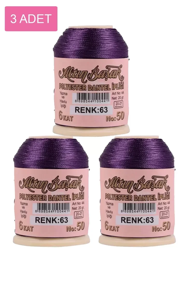3 Adet Altınbaşak Oya ve Dantel İpi 20 gr - Royaleks - No: 063 Fiyatı, Yorumları ve Özellikleri
