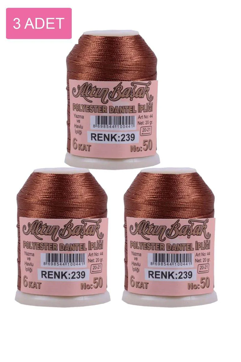 3 Adet Altınbaşak Oya ve Dantel İpi 20gr - Royaleks No: 239 ile Uyumlu Fiyatı, Yorumları ve Özellikleri