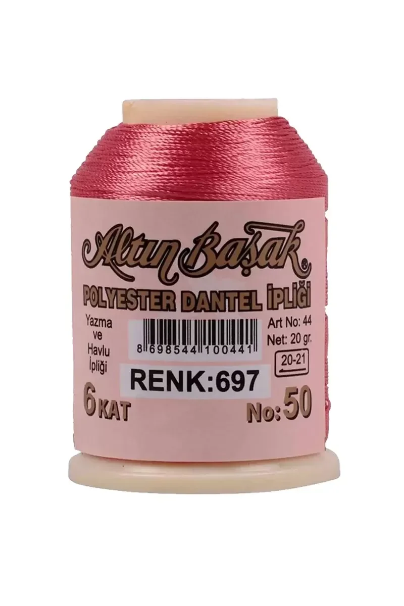 3 Adet Altınbaşak Oya ve Dantel İpi 20 gr - Royaleks - No: 697 - 