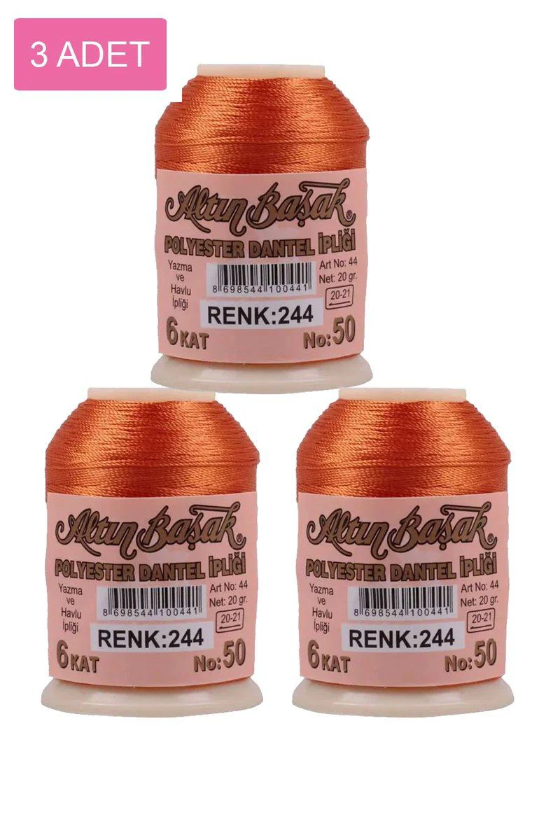 3 Adet Altınbaşak Oya ve Dantel İpi 20gr - Royaleks No: 244 | El Örgüsü İçin İdeal Fiyatı, Yorumları ve Özellikleri