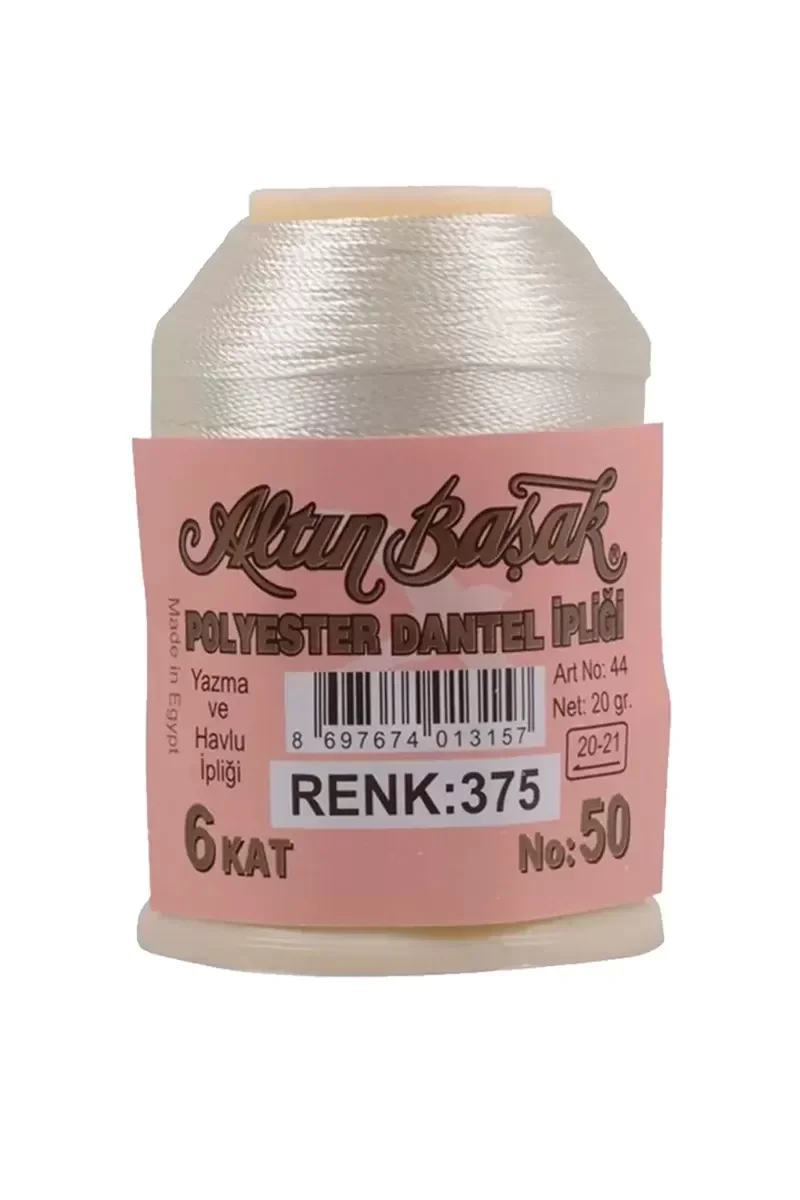 3 Adet Altınbaşak Oya ve Dantel İpi 20 gr - Royaleks - No: 375 - 
