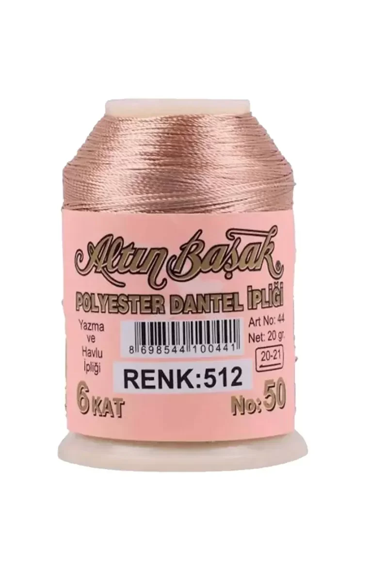 3 Adet Altınbaşak Oya ve Dantel İpi 20 gr - Royaleks - No: 512 - 