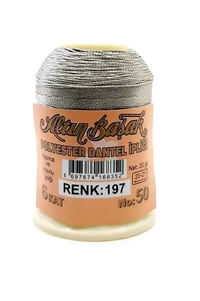 3 Adet Altınbaşak Oya ve Dantel İpi 20 gr - Royaleks - No: 858 - 