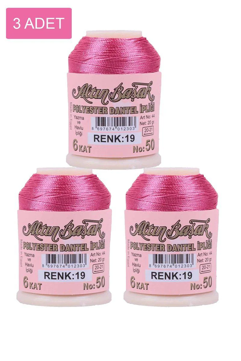 3 Adet Altınbaşak Oya ve Dantel İpi 20 gr - Royaleks No: 019 Fiyatı, Yorumları ve Özellikleri