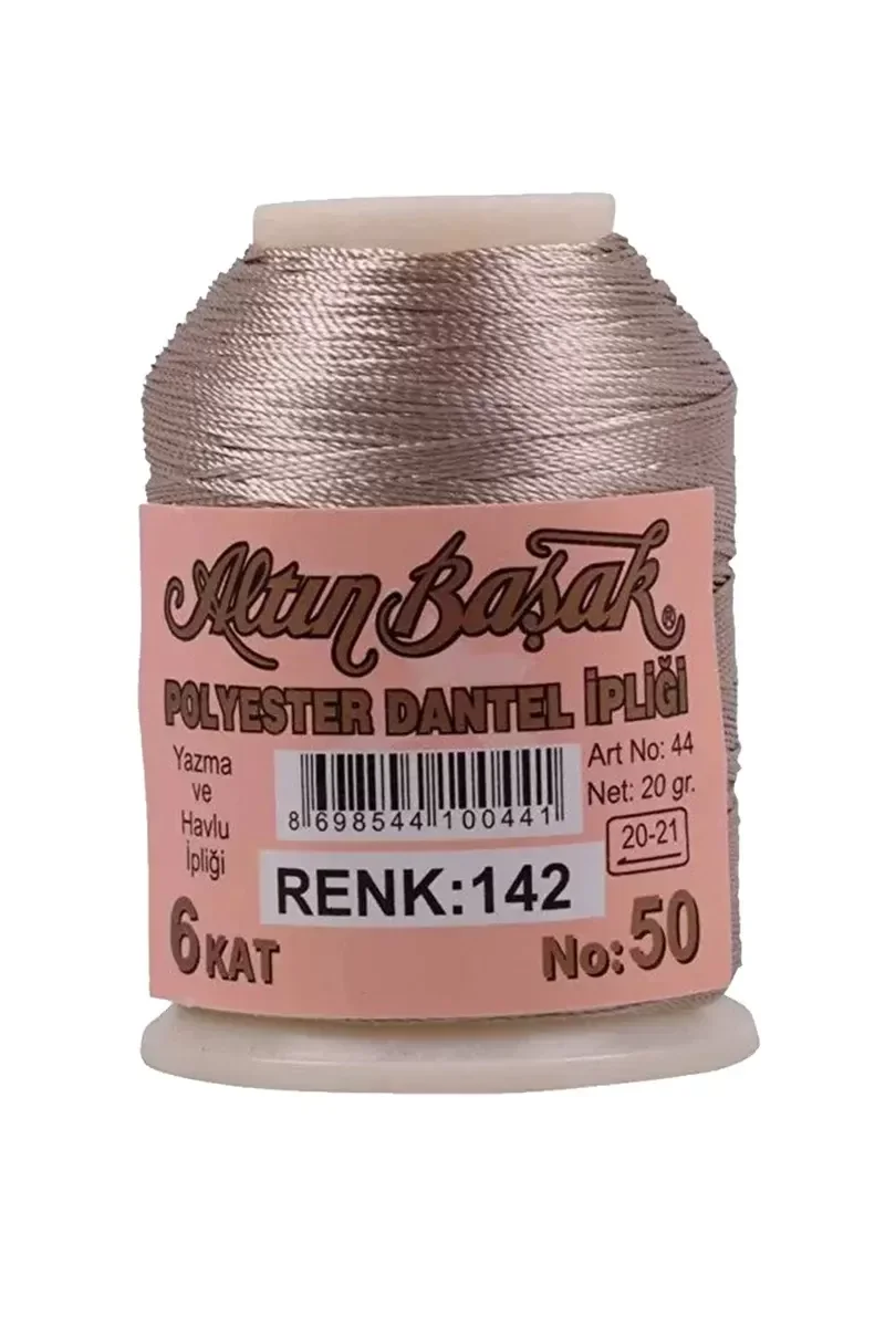 3 Adet Altınbaşak Oya ve Dantel İpi 20 gr - Royaleks - No: 142 - 