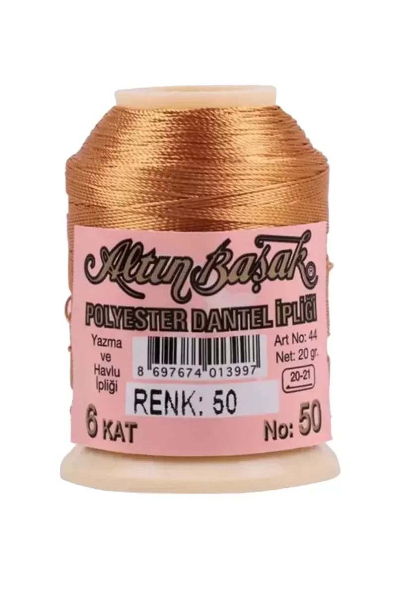 3 Adet Altınbaşak Oya ve Dantel İpi 20 gr - Royaleks - No: 050 - 