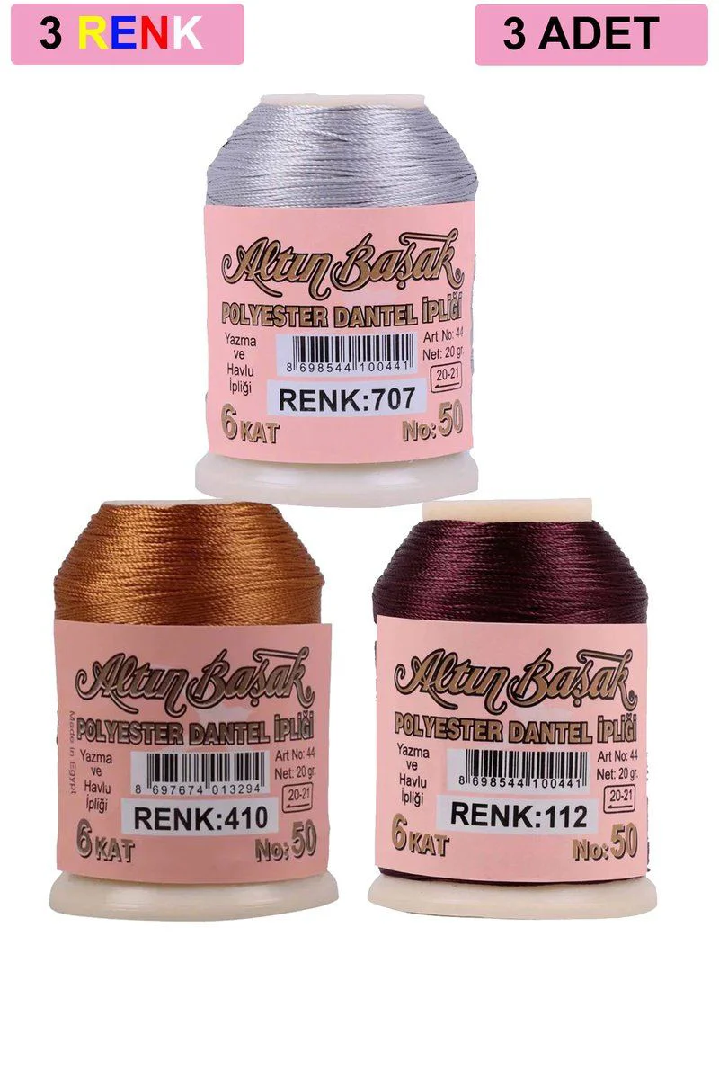 3 Adet Altınbaşak Oya ve Dantel İpi 20 gr - Royaleks No: 410 112 707 Fiyatı, Yorumları ve Özellikleri