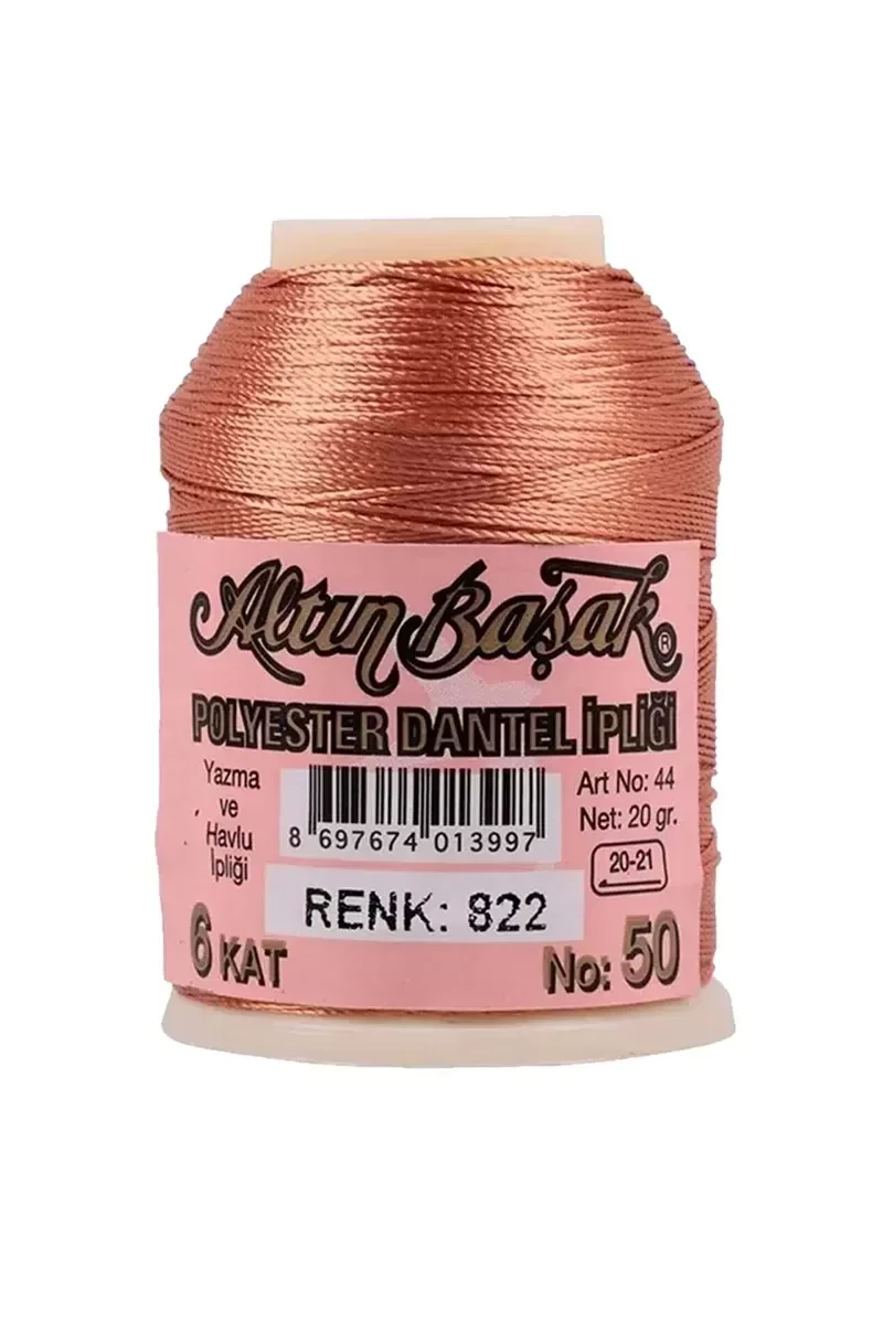 3 Adet Altınbaşak Oya ve Dantel İpi 20 gr - Royaleks - No: 822 - 
