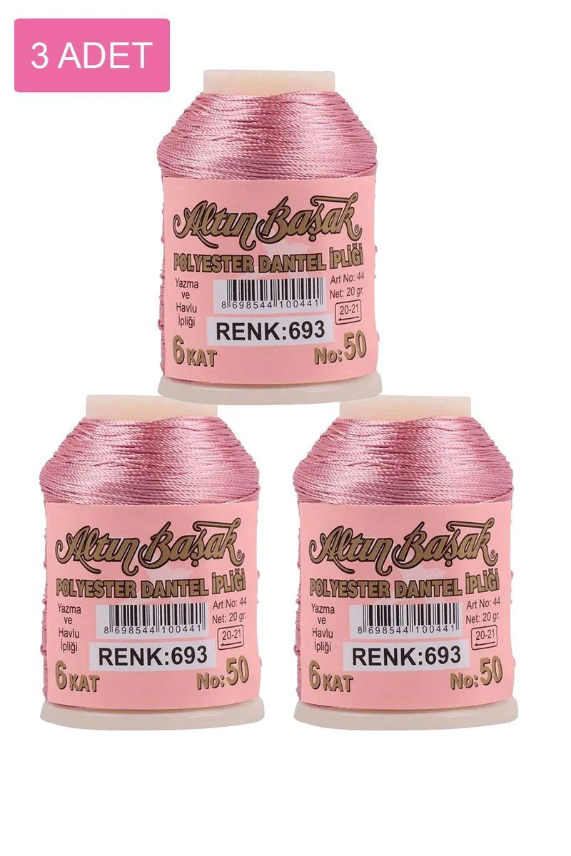 3 Adet Altınbaşak Oya ve Dantel İpi 20 gr - No: 693 | Royaleks Fiyatı, Yorumları ve Özellikleri