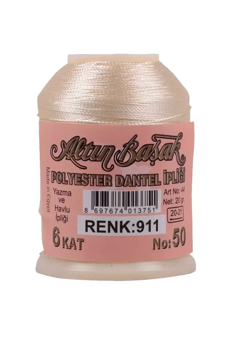 3 Adet Altınbaşak Oya ve Dantel İpi 20 gr - Royaleks - No: 911 - 