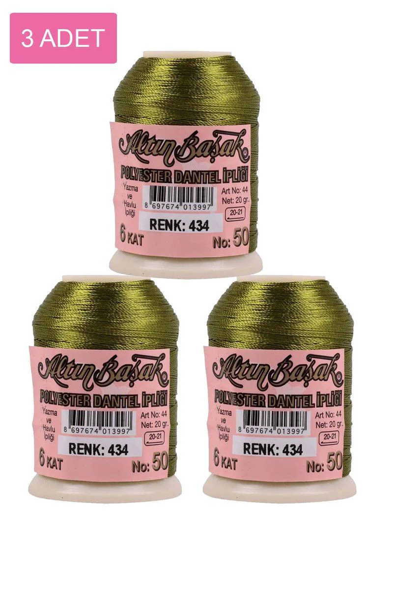 3 Adet Altınbaşak Oya ve Dantel İpi 20 gr - Royaleks No: 434 Fiyatı, Yorumları ve Özellikleri