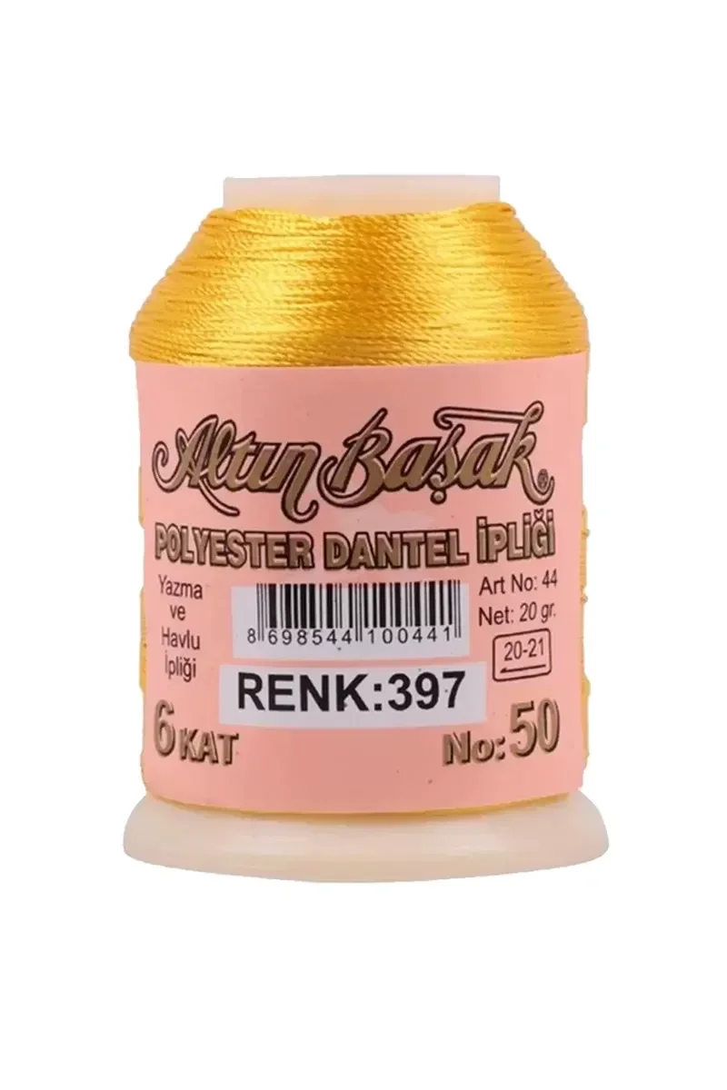 3 Adet Altınbaşak Oya ve Dantel İpi 20 gr - Royaleks - No: 397