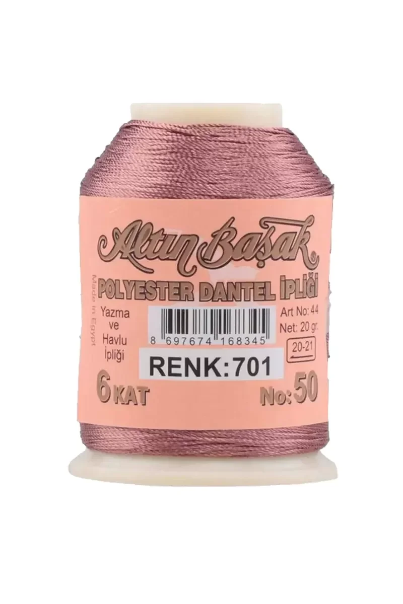 3 Adet Altınbaşak Oya ve Dantel İpi 20 gr - Royaleks - No: 701