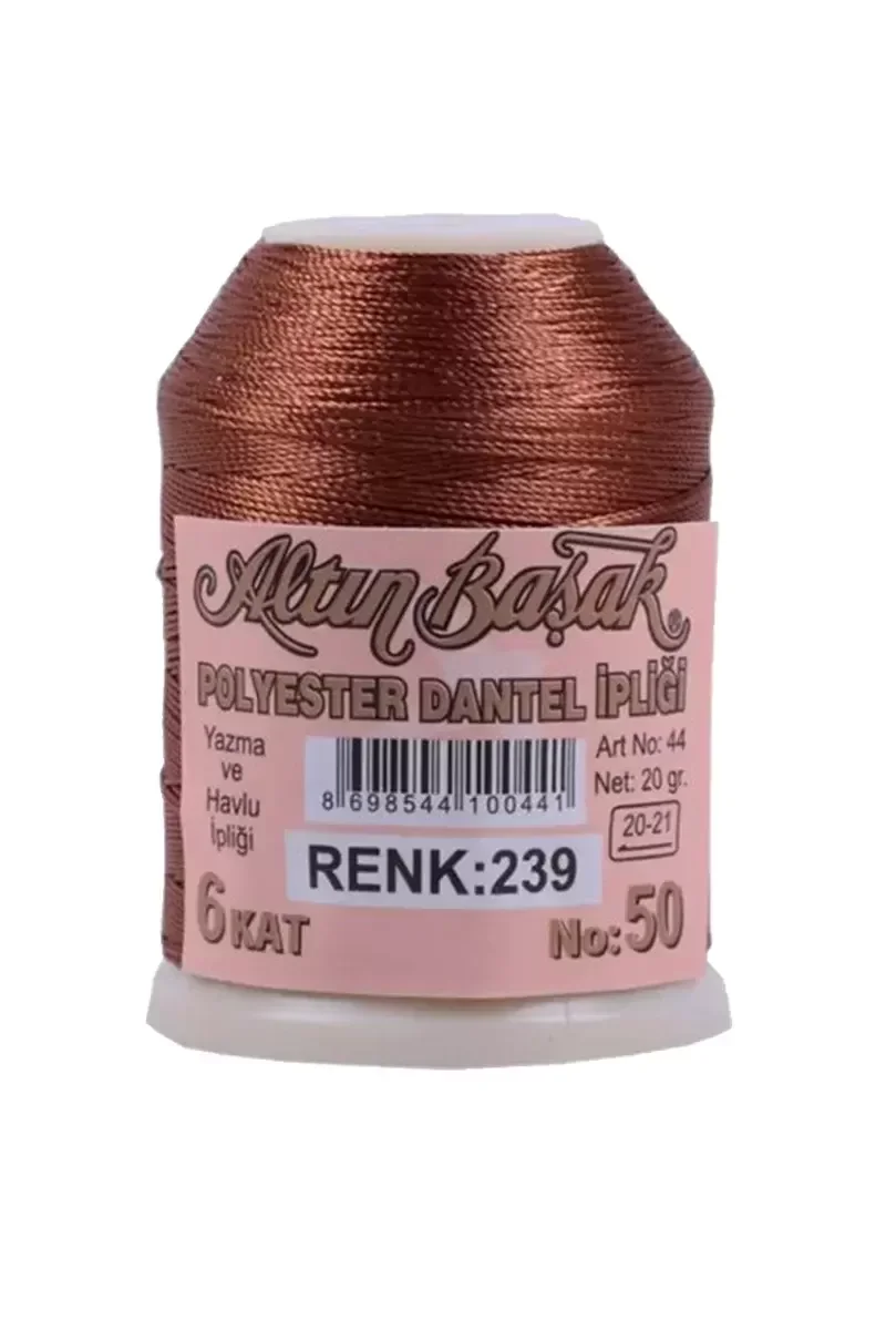 3 Adet Altınbaşak Oya ve Dantel İpi 20 gr - Royaleks - No: 239 - 
