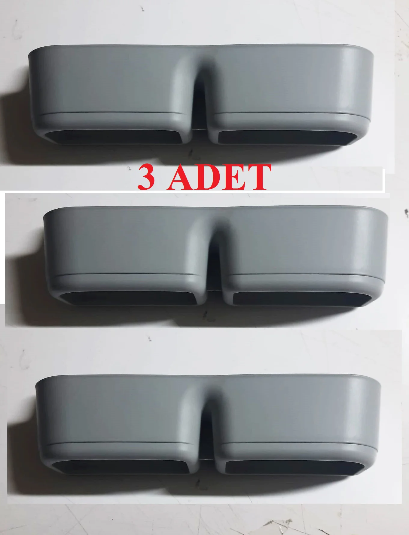 3 Adet Banyo Terlik Tutucu - Kapı Arkası Pratik Raf - Terlik Tutucu