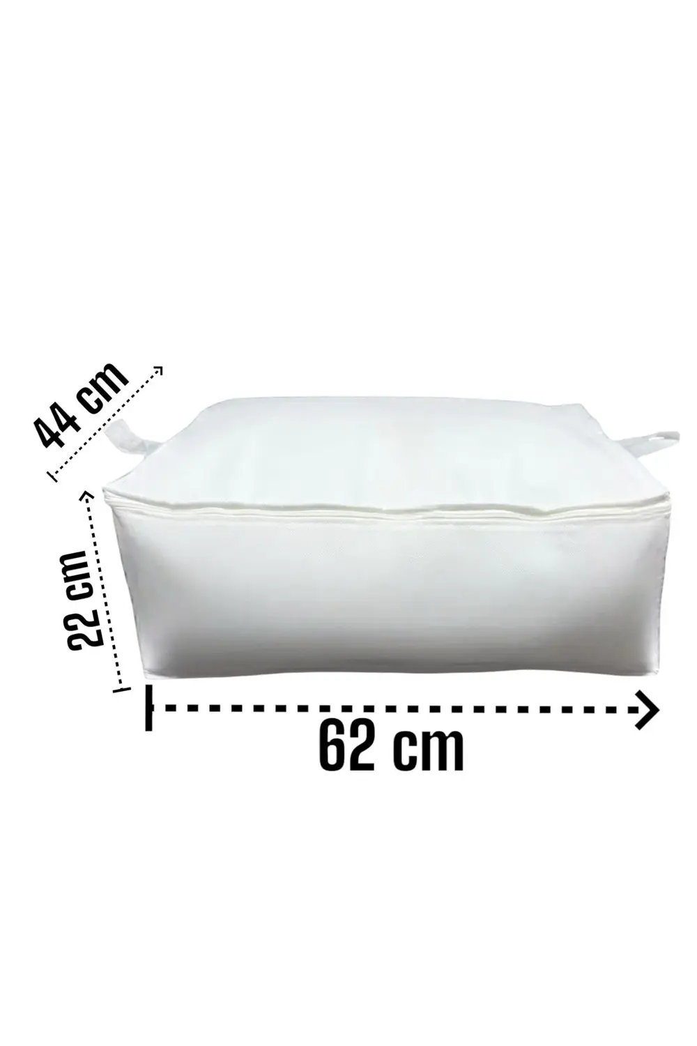 3 Adet Beyaz Baza Altı Ve Çekyat Tipi Hurç 62 X 44 X 22 Cm XLarge