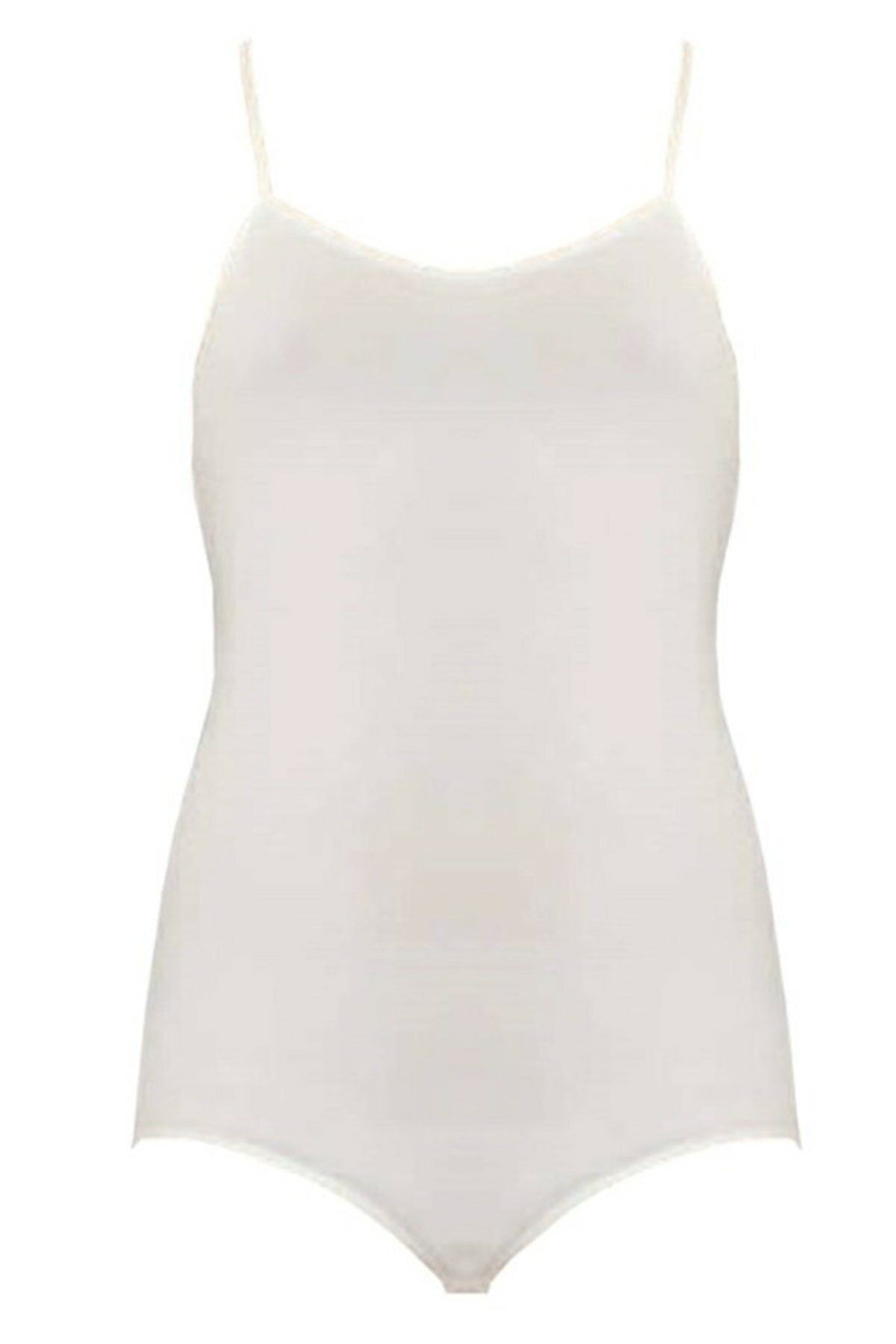 3 Adet Beyaz Renk Ip Askılı Çocuk Çıtçıtlı Badi