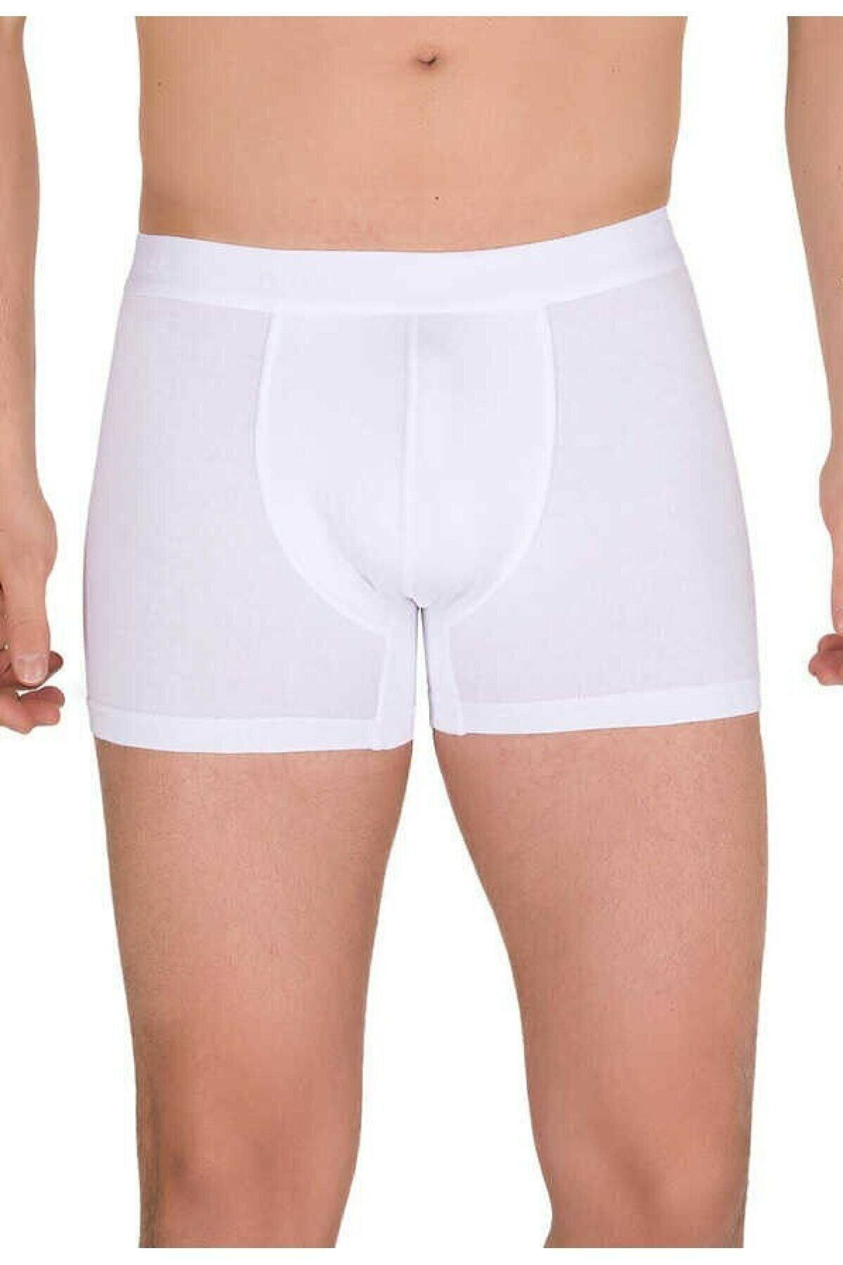 3 Adet Beyaz Renk Modal Boxer