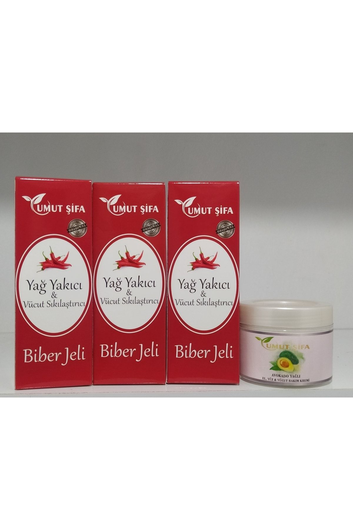 Umut Şifa 3 Adet Biber Jeli + Avakado Kremi