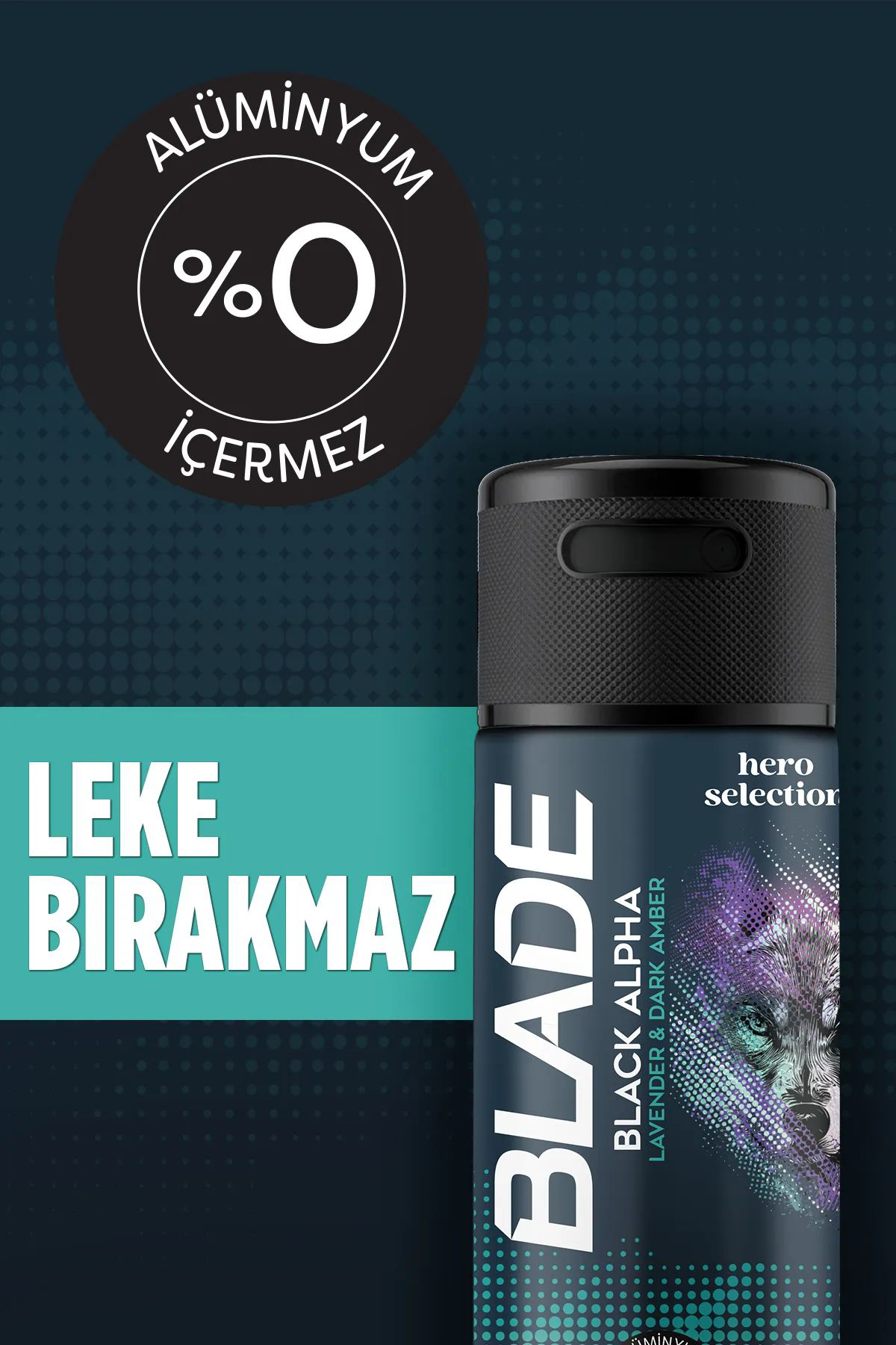 3 Adet Blade Hero Selection Serisi Black Alpha Erkek Deodorant 15