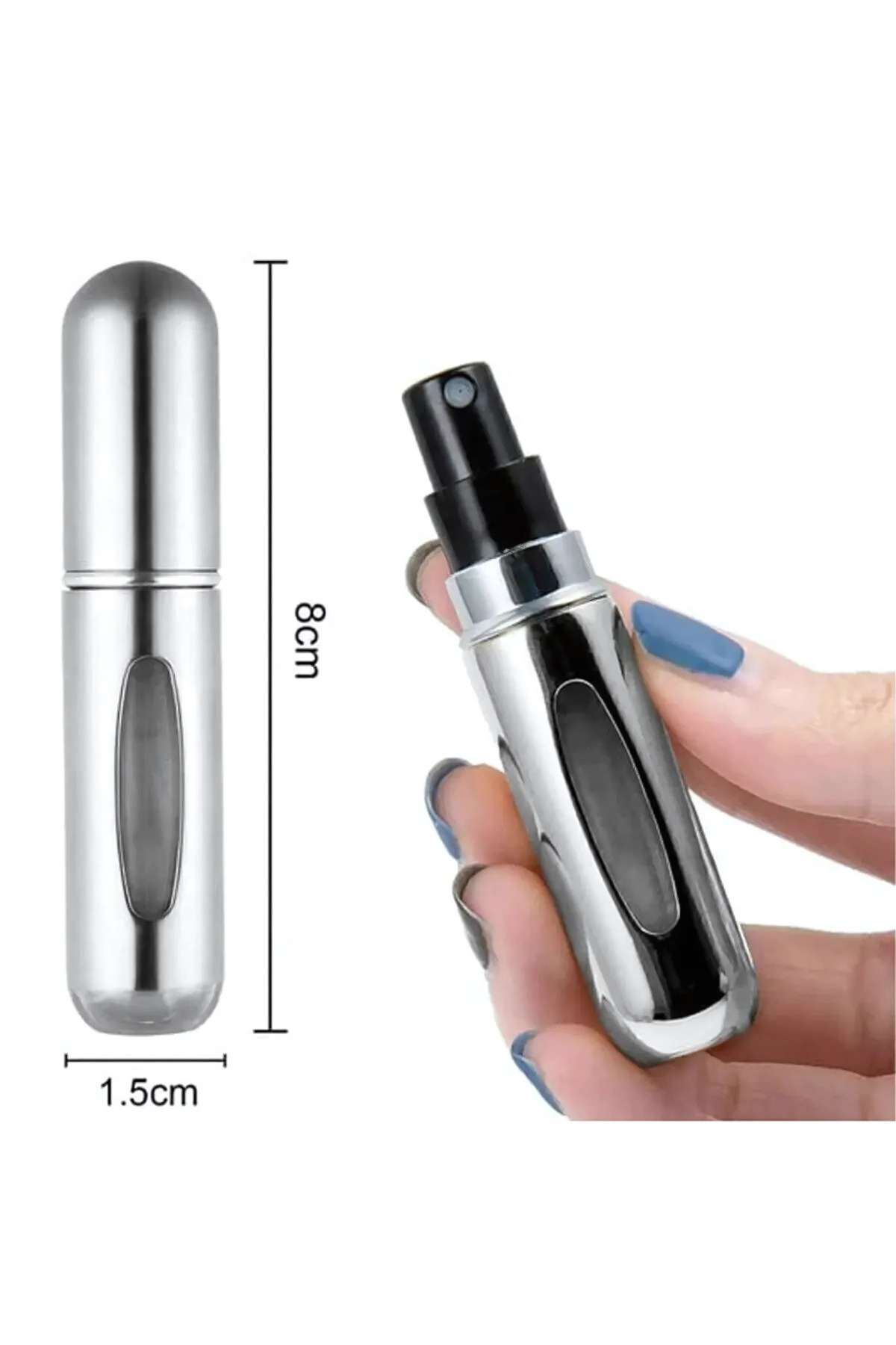 3 Adet Cep Parfüm Şişesi 5ml Doldurulabilir Mini Küçük Boş Parfüm