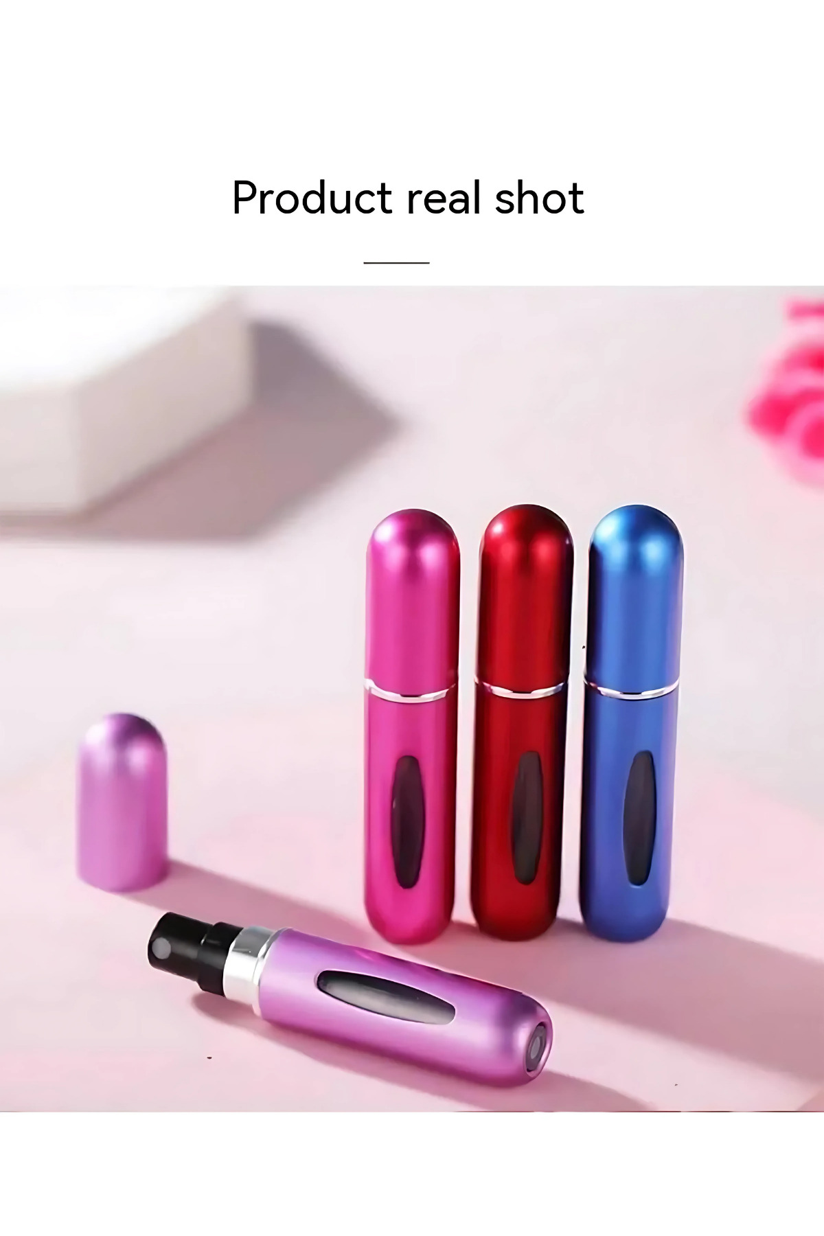 3 Adet Cep Parfüm Şişesi 5ml Doldurulabilir Mini Küçük Boş Parfüm