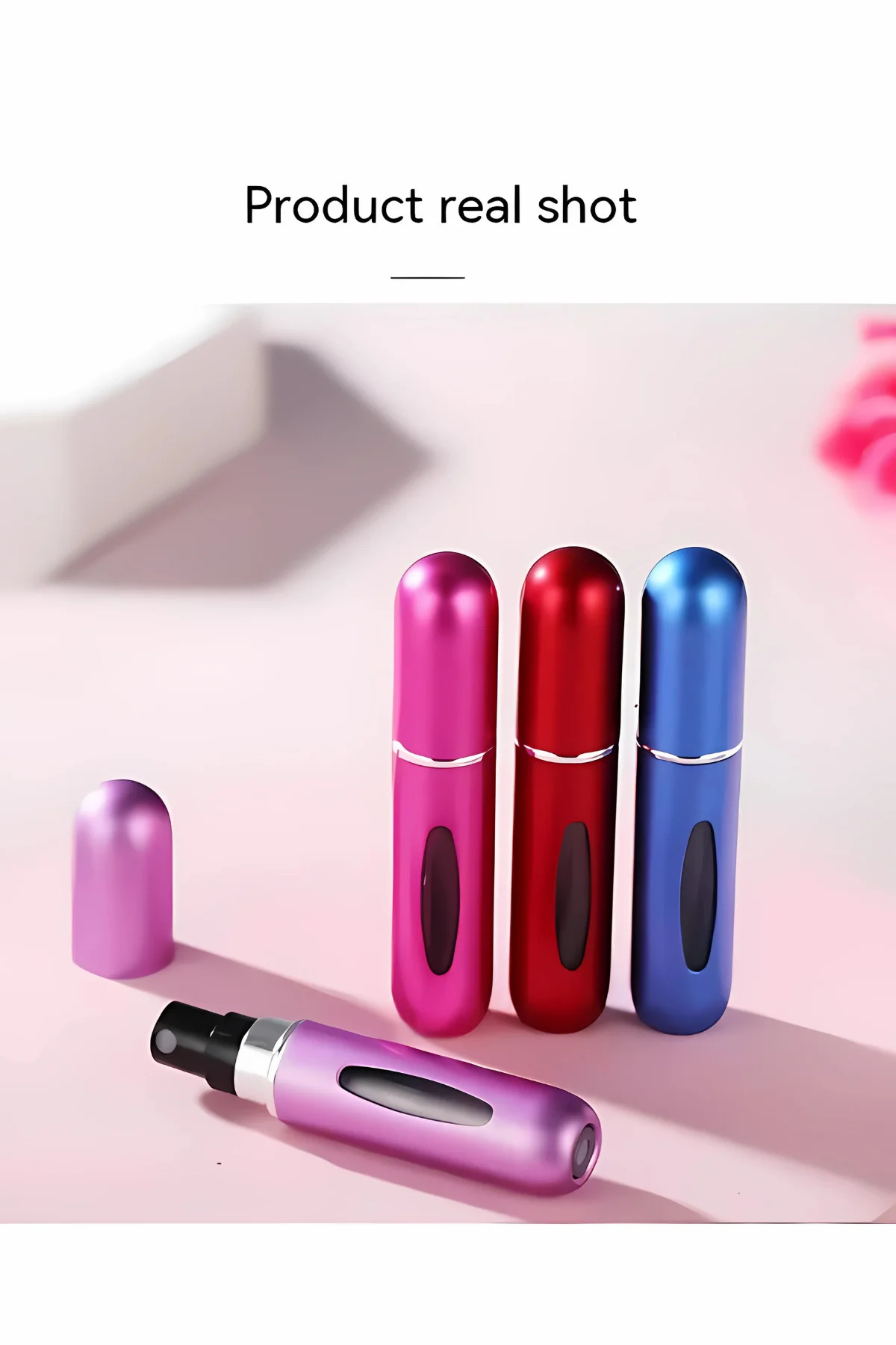 3 Adet Cep Parfüm Şişesi 5ml Doldurulabilir Mini Küçük Boş Parfüm Doldurma Şişesi Cep Boy - Görsel 4