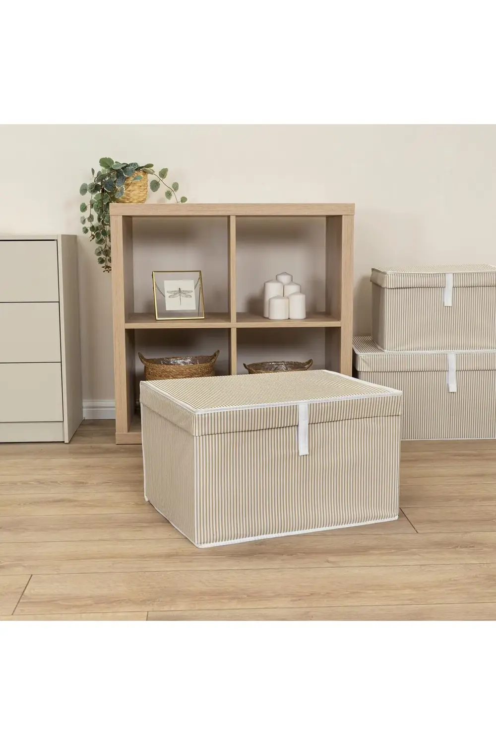 Pazar Kapısı 3 Adet Çok Amaçlı Düzenleyici Kutu Maxi Kahverengi 50*40*30Cm