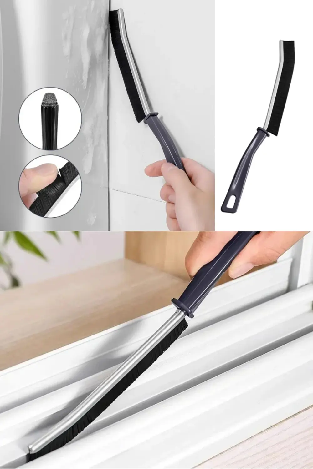 3 ADET Çok Amaçlı İnce Temizlik Fırçası  Derz Araları, Banyo, Mut