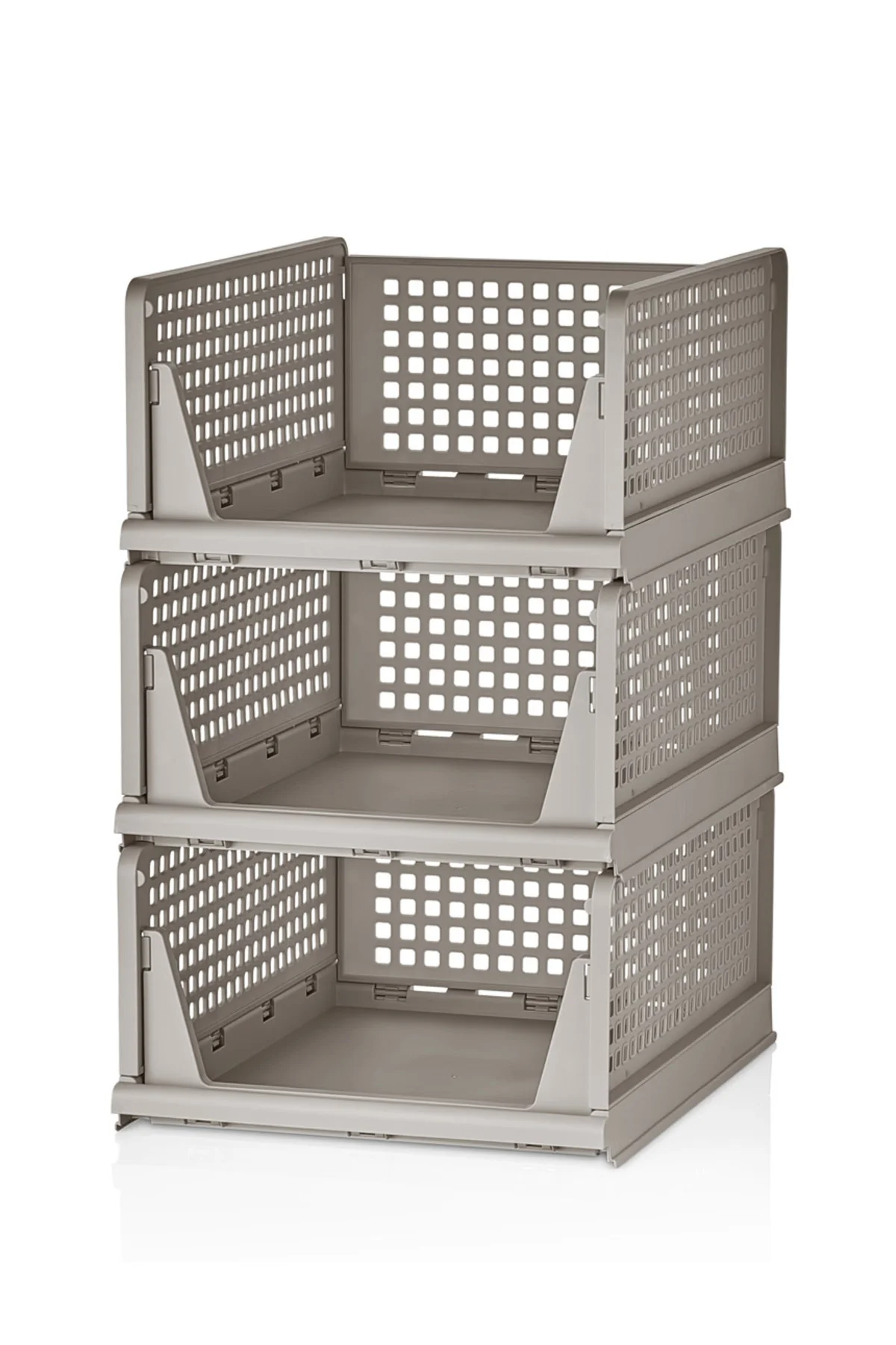 3 Adet Çok Amaçlı Kayar Raf Dolap Içi Kıyafet Ve Ev Aksesuarı Düz